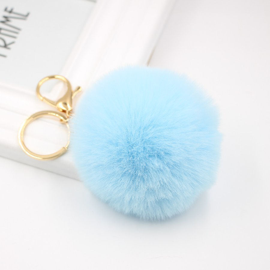 Wholesale Rabbit Fur Ball Keychain Plush